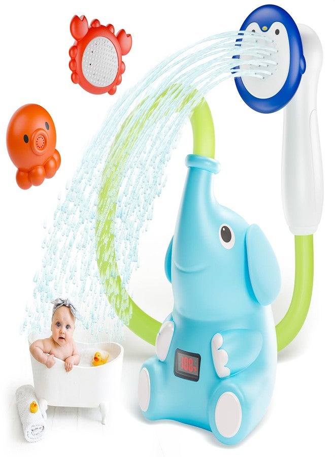 HEMRLY Baby Bath Toys, LED Water Temperature Display, Bath Toys for Infants 6-12 Months with Three Shower Heads, Baby Shower Head for Bath IPX7 Waterproof , Baby Gift for Girls & Boys, Automatic V1 - Image 1